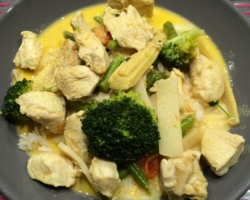 Poulet curry-coco