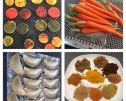 Raviole de caviar d&#039;aubergines, poivrons grillés, carottes et épices tandoori