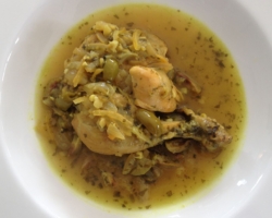 Poulet aux olives et citron confit